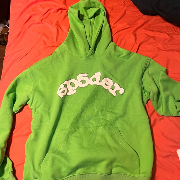 green Sp5der hoodie youngthug hoodie